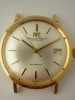 IWC 18ct solid gold watch with papers (1973)