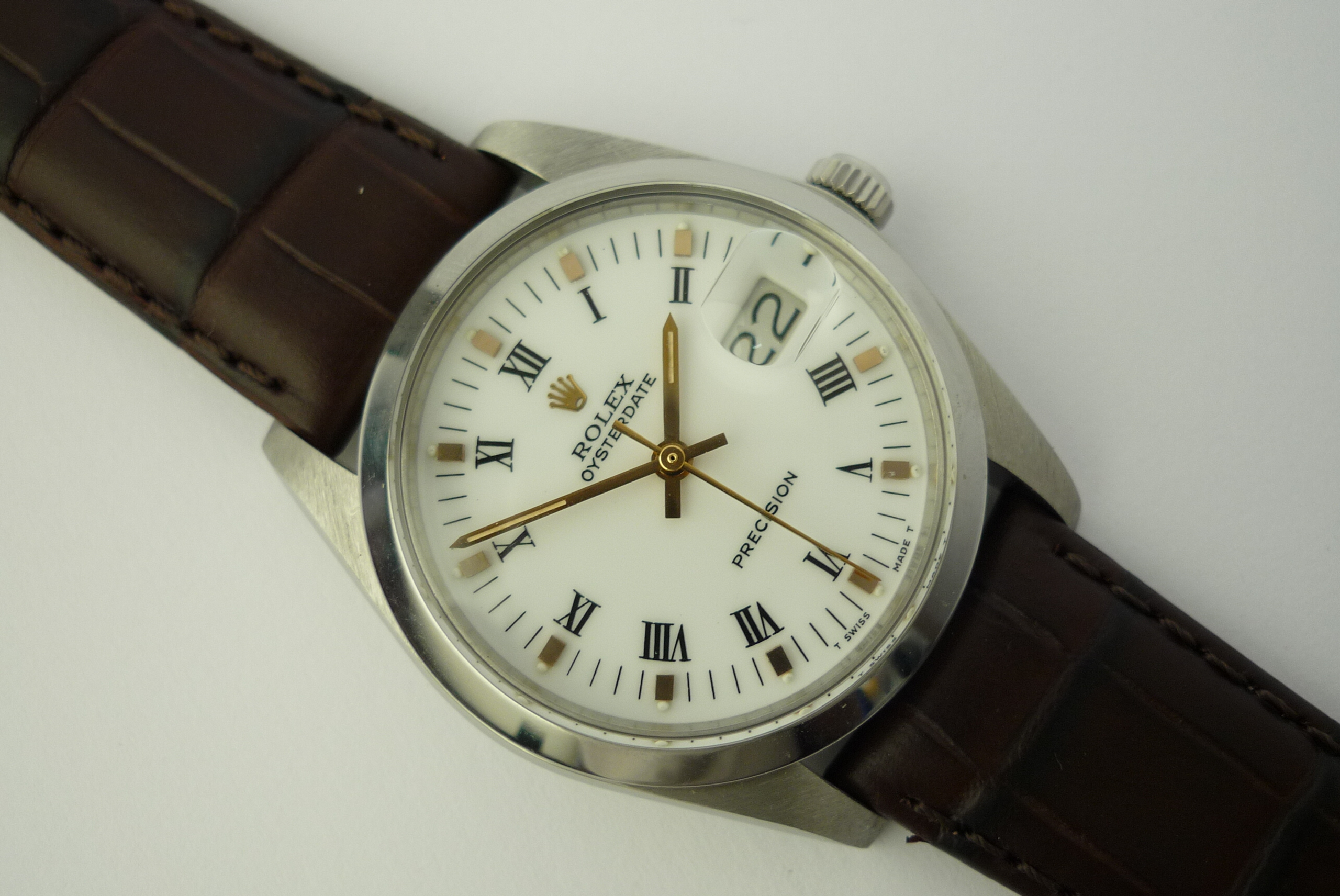 Rolex OysterDate precision watch ref 6694 (1983).
